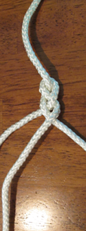 2-strand braid step 5