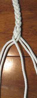 3-strand braid step 4