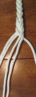 3-strand braid step 5