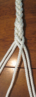3-strand braid step 7
