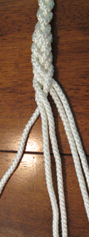 3-strand braid step 8
