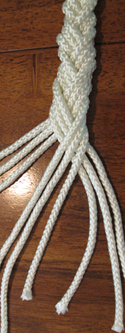 5-strand braid step 7